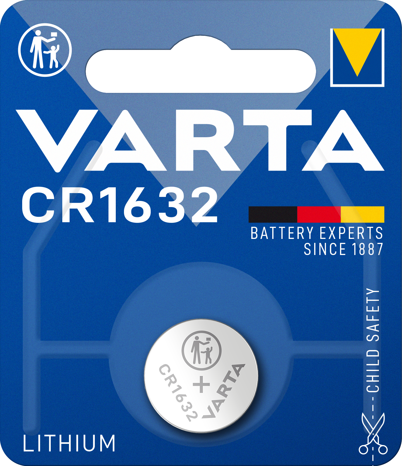 Varta CR1632 Knopfzelle | Lithium | 3V | Premium
