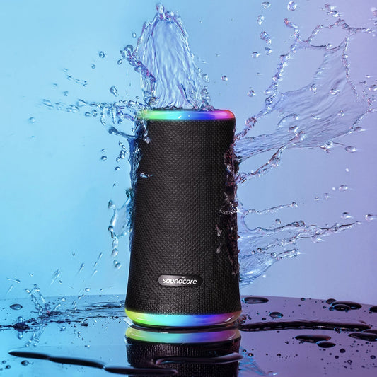 Boxa Portabila Bluetooth Anker SoundCore Flare 2, 20W, RGB, Waterproof, Neagra A3165G11