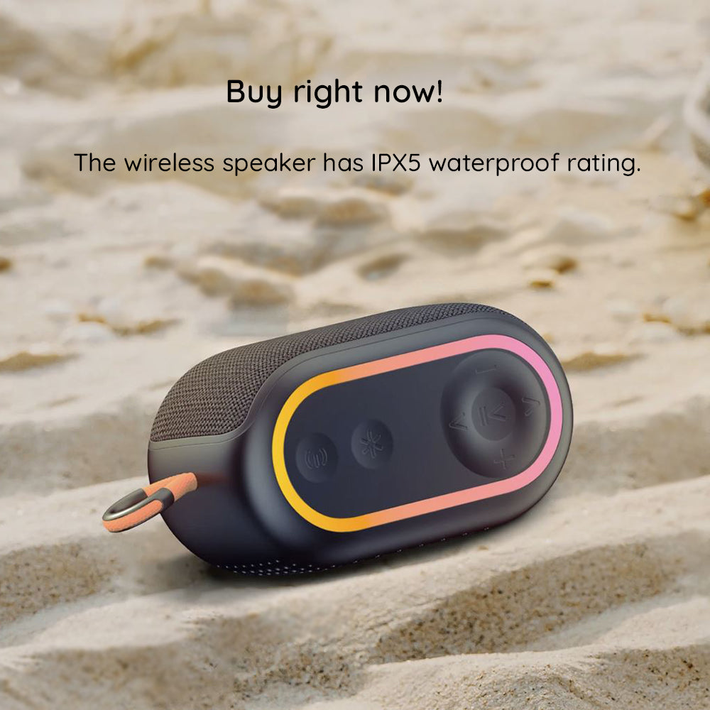 Boxa Portabila Bluetooth HAVIT SK809BT, 7W, RGB, Waterproof, Neagra