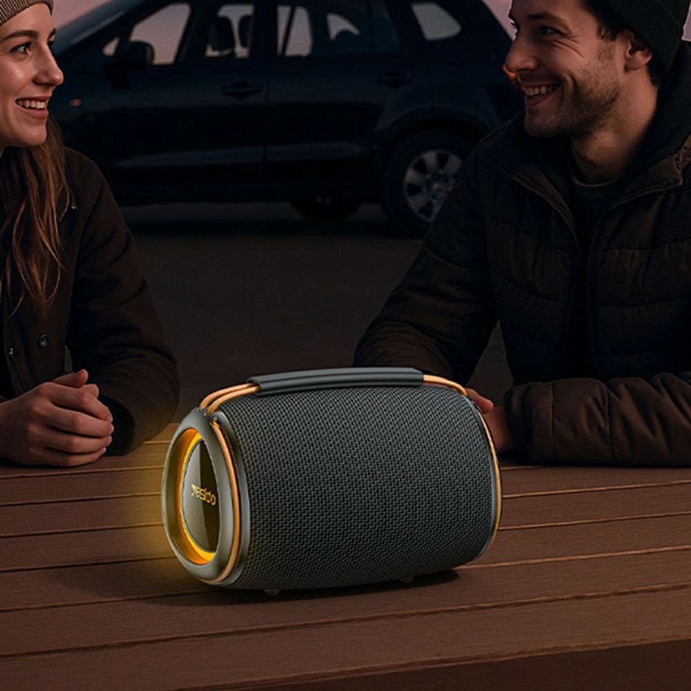 Boxa Portabila Bluetooth Yesido YSW39, 20W, TWS, RGB, Neagra
