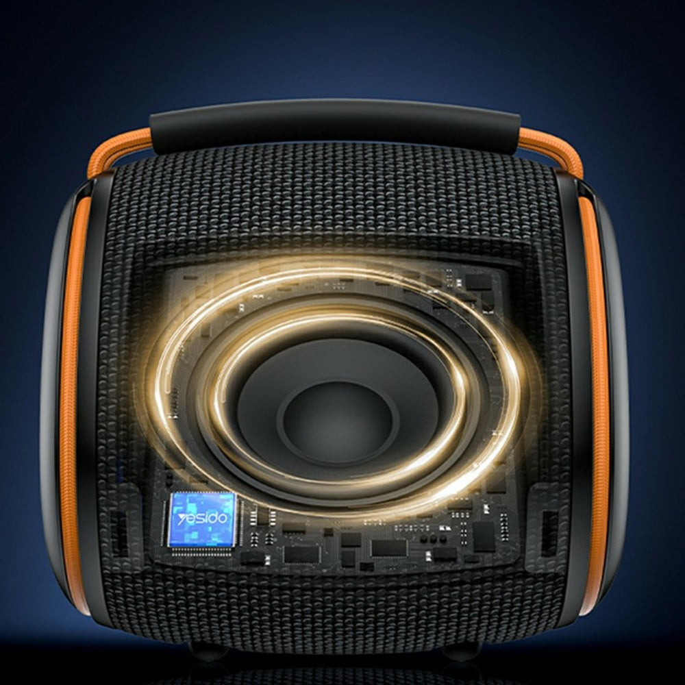 Boxa Portabila Bluetooth Yesido YSW40, 8W, RGB, Neagra