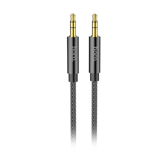 Cablu Audio 3.5mm - 3.5mm HOCO UPA19, 1m, Negru