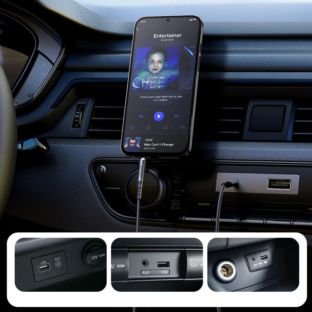 Cablu Audio 3.5mm - 3.5mm Joyroom SY-A08, 1.2m, Negru