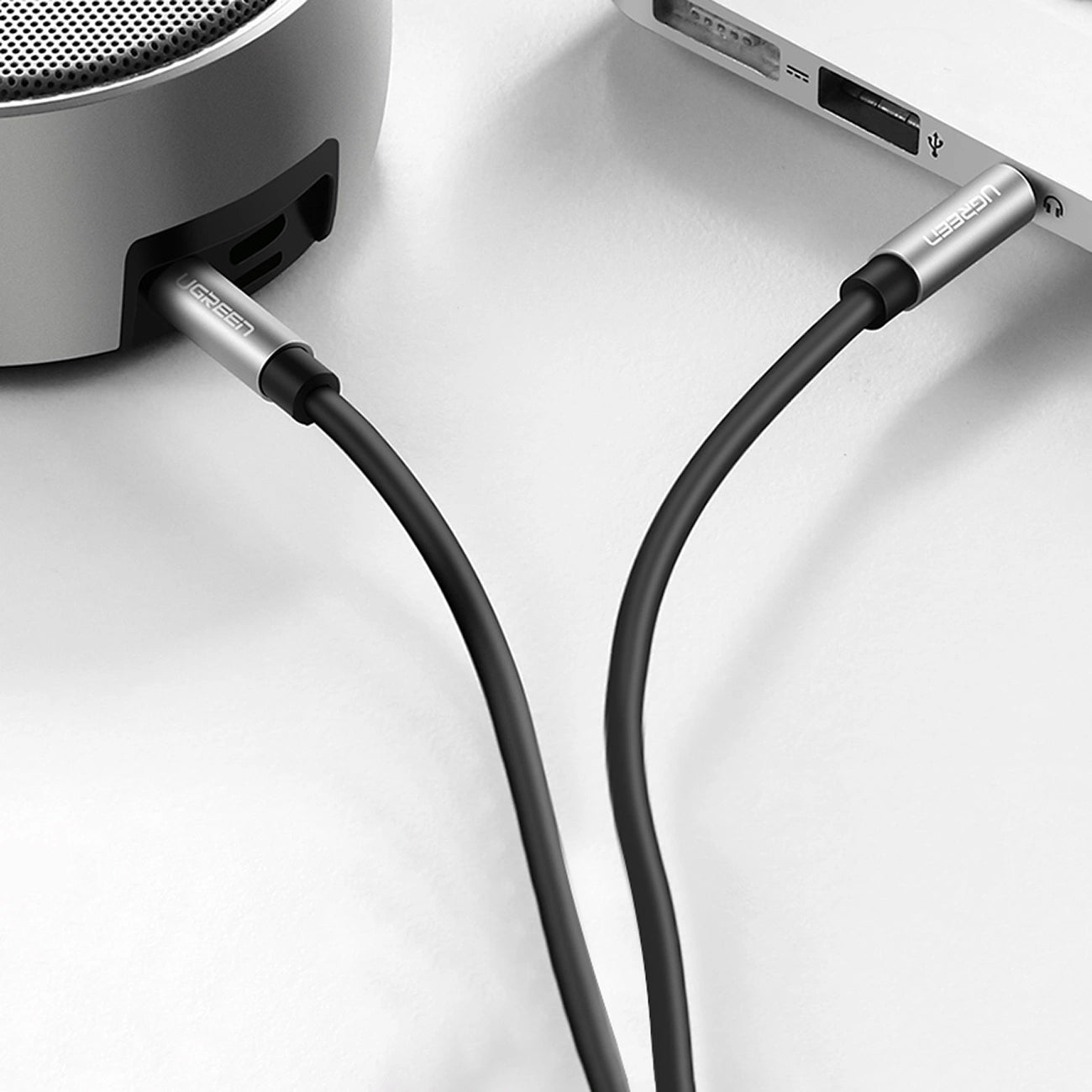 Cablu Audio 3.5mm - 3.5mm UGREEN AV119, 2m, Negru