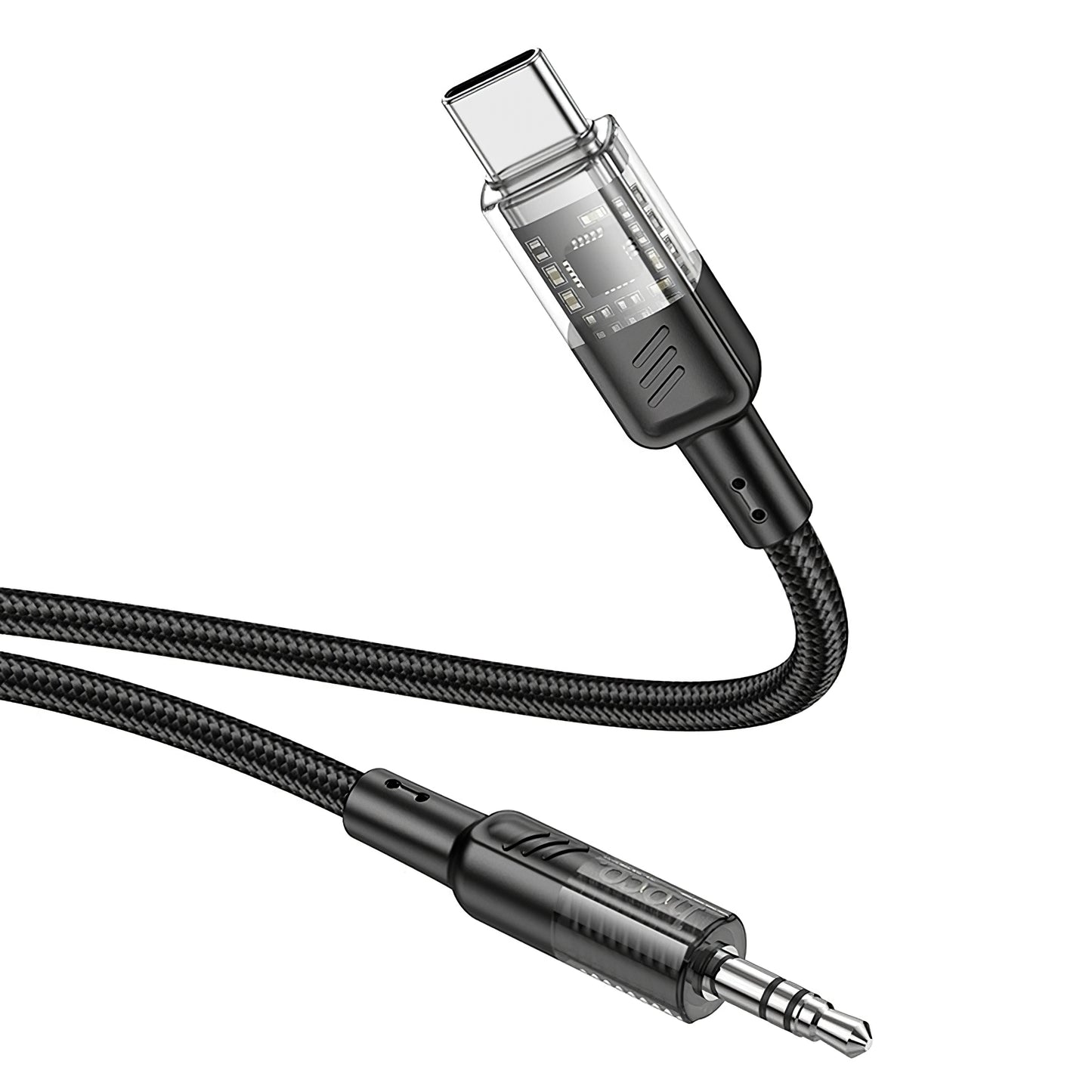 Cablu Audio USB-C - 3.5mm HOCO UPA27, 1.2m, Negru