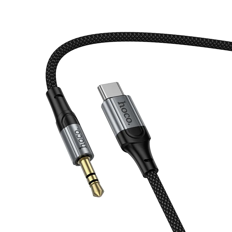 Cablu Audio USB-C - 3.5mm HOCO UPA33B, 1.5m, Negru