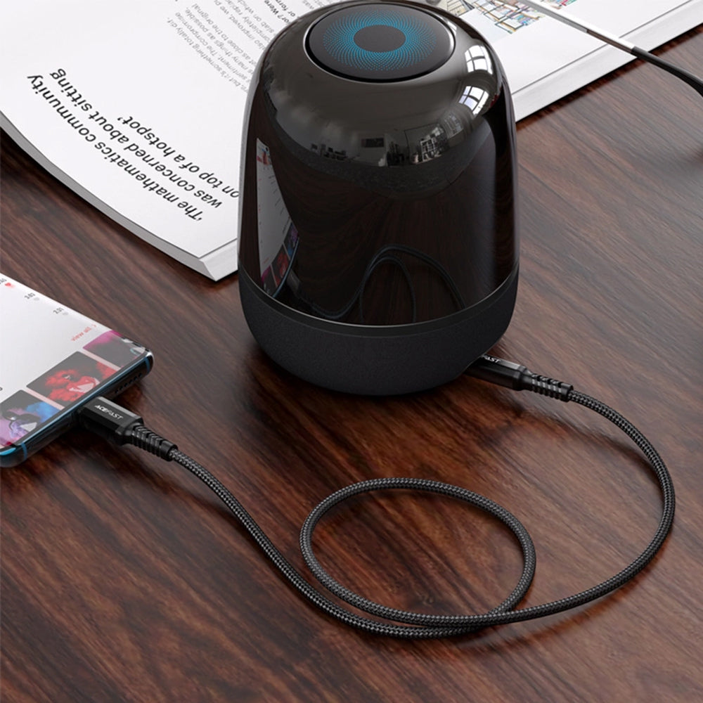 Cablu Audio USB-C - 3.5mm Acefast C1-08, 1.2m, Negru