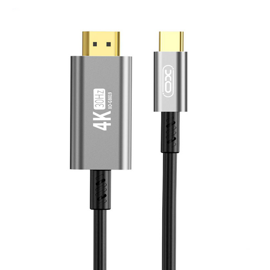 Cablu Audio si Video USB-C - HDMI XO Design GB019, 1.8m, Negru