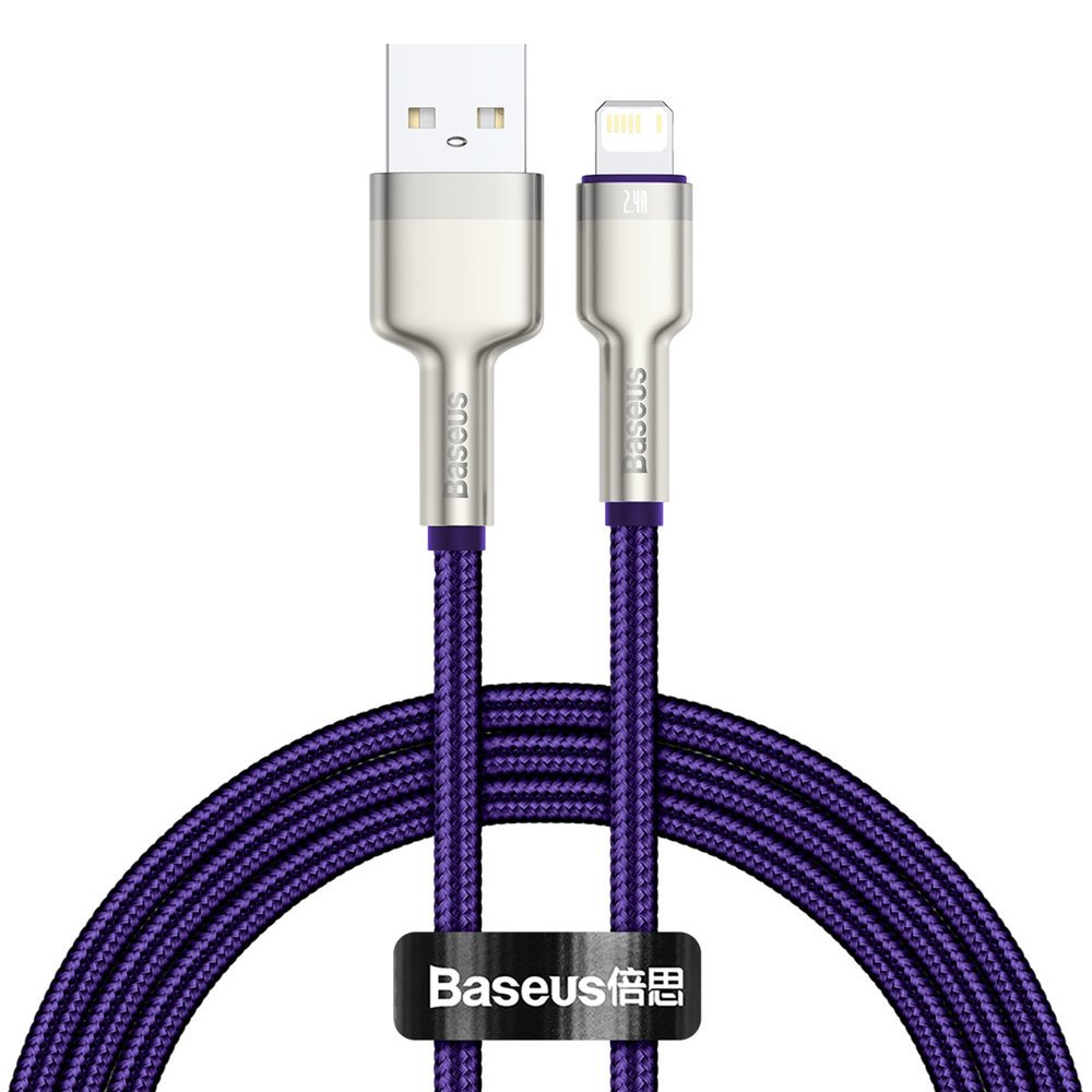 Baseus Cafule Metal USB-A auf Lightning Kabel 18W 1m | Lila