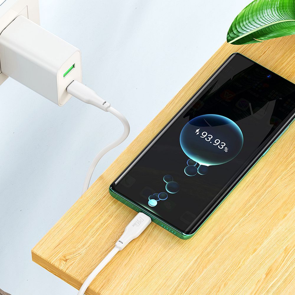 Cablu Date si Incarcare USB-C - USB-C HOCO X93, 100W, 1m, Alb