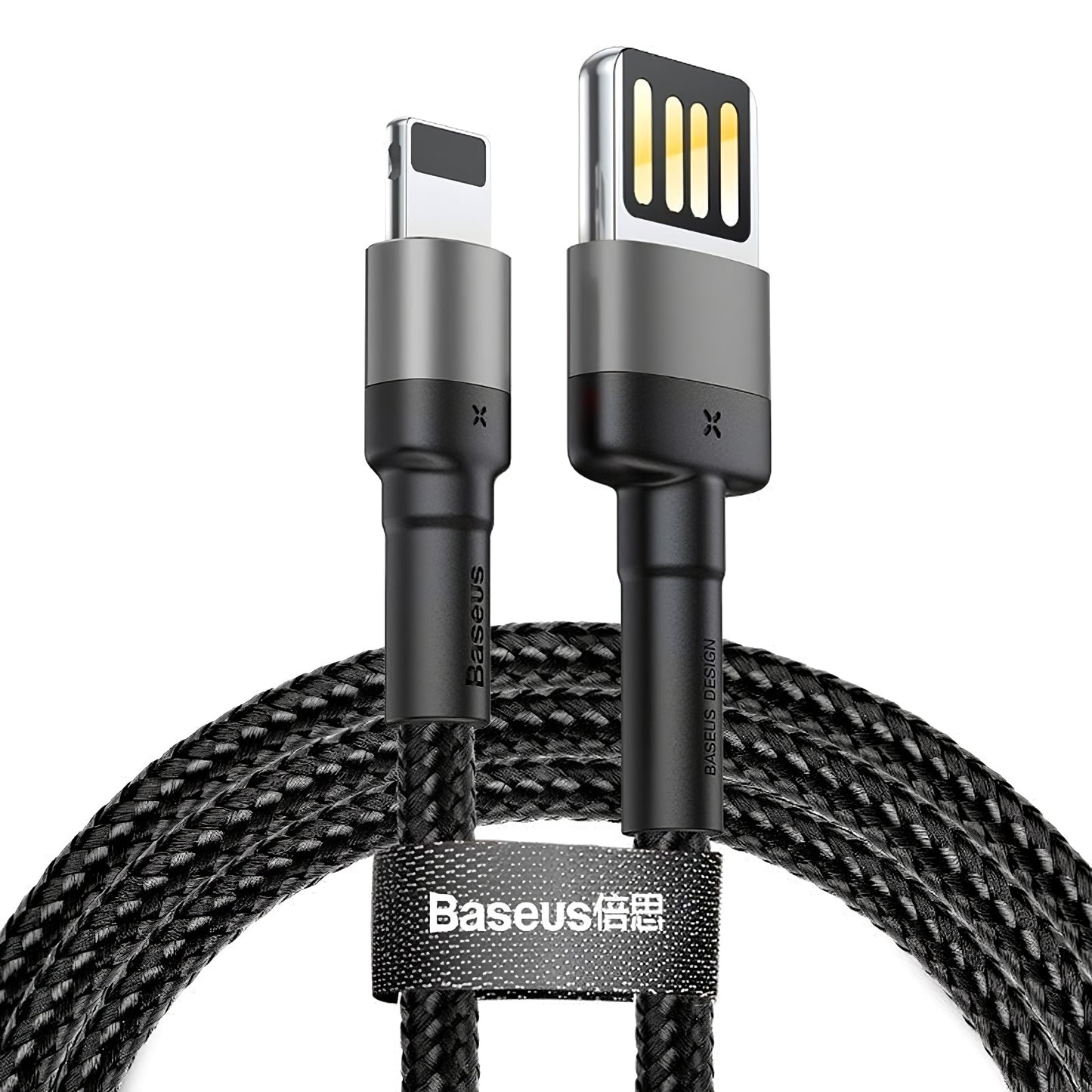 Cablu Date si Incarcare USB-A - Lightning Baseus Cafule Special Edition, 18W, 2m, Gri CALKLF-HG1