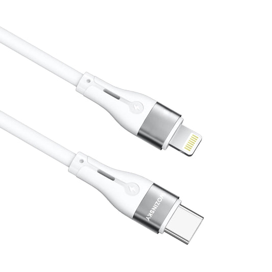 Cablu Date si Incarcare USB-C - Lightning WZK WSTCL1, 27W, 1m, Alb