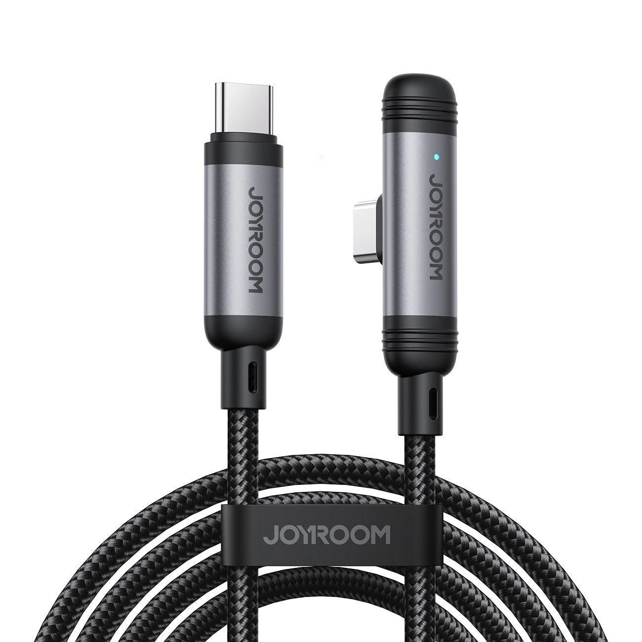 Cablu Date si Incarcare USB-C - USB-C Joyroom S-A56 EnjoyX Angled, 60W, 1.2m, Negru