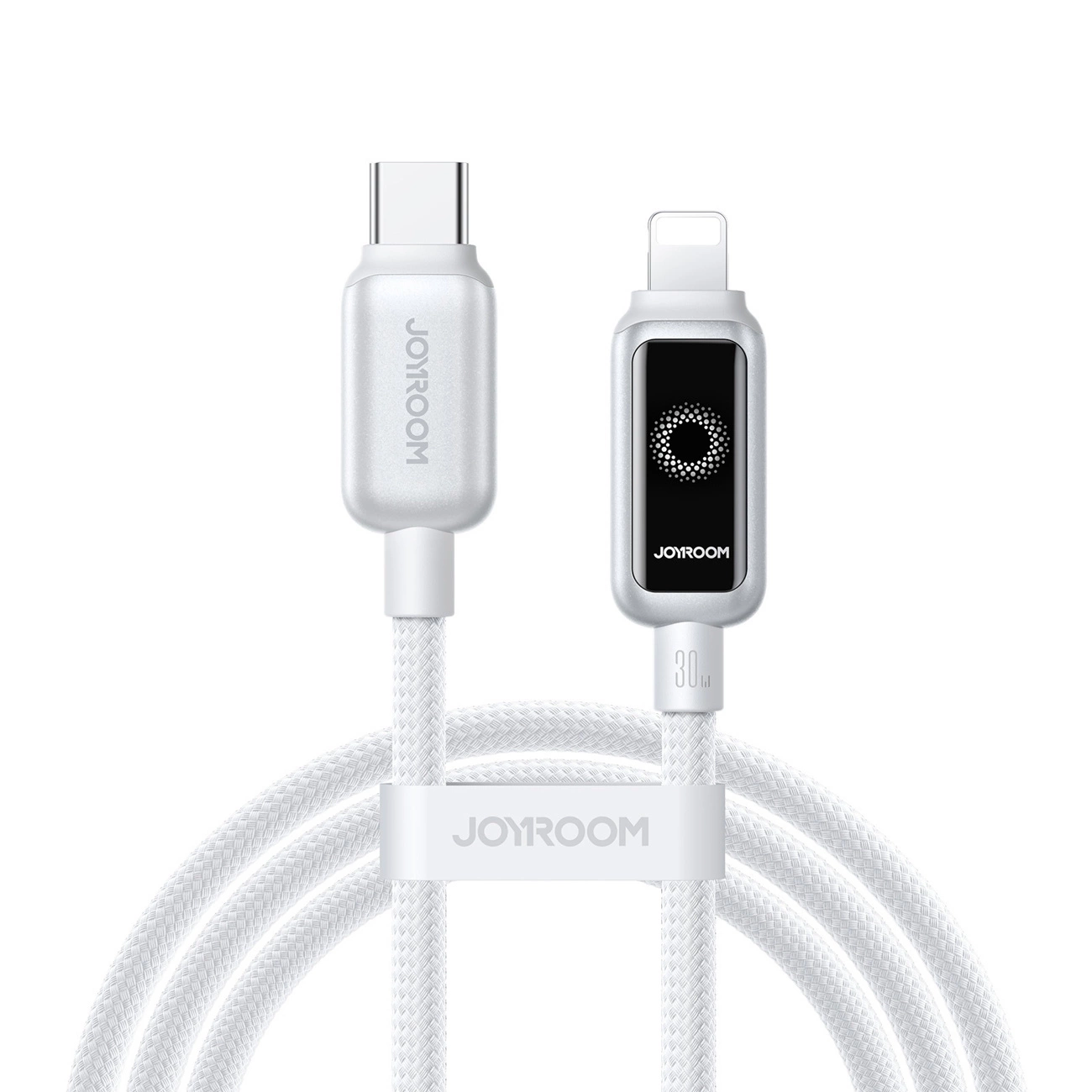 Cablu Date si Incarcare USB-C - Lightning Joyroom S-A55 StarFlight Display, 30W, 1.2m, Alb