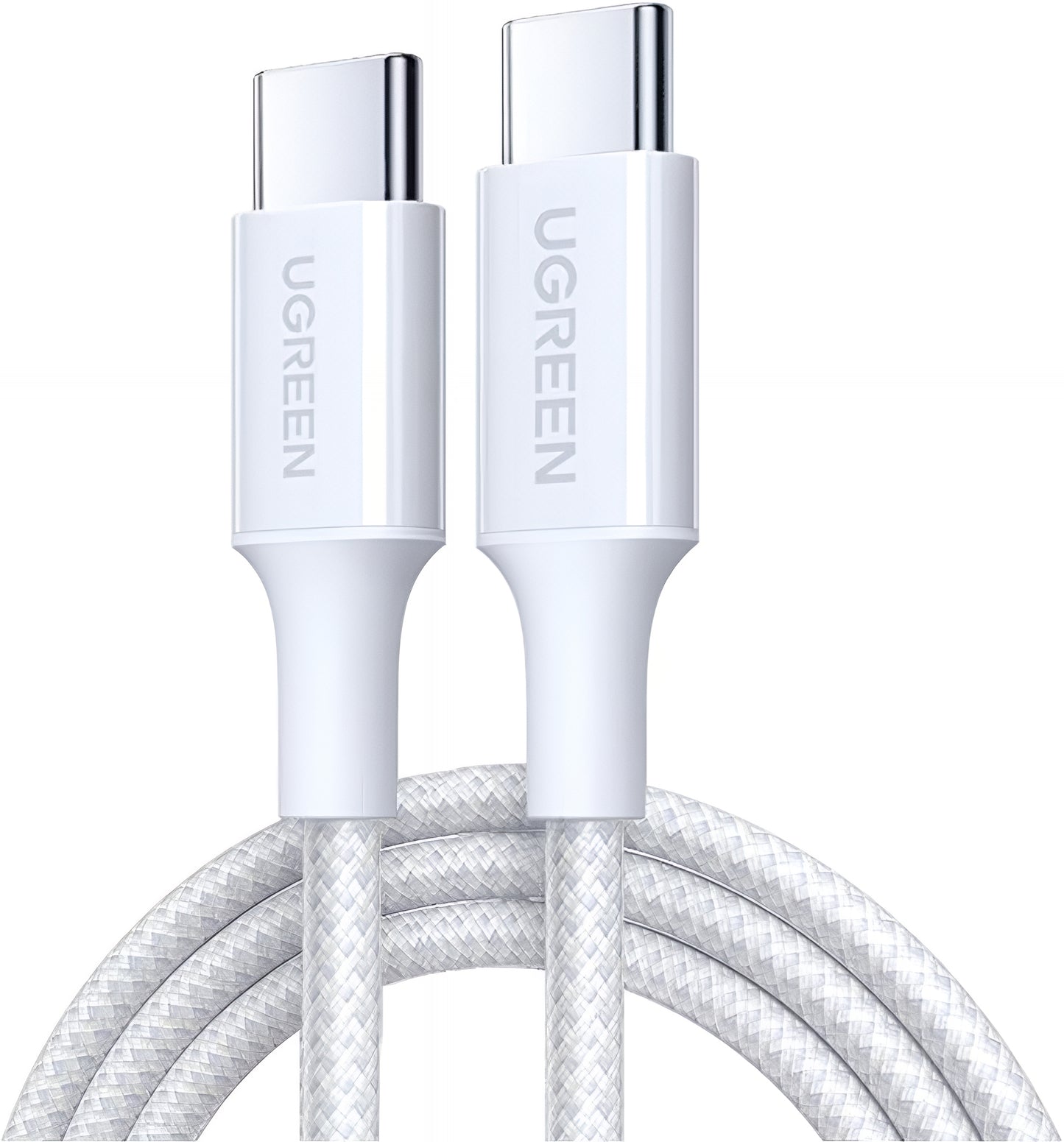 Cablu Date si Incarcare USB-C - USB-C UGREEN L501, 60W, 2m, Alb