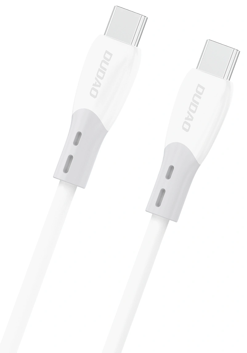 Cablu Date si Incarcare USB-C - USB-C Dudao L25SC, 60W, 2m, Alb