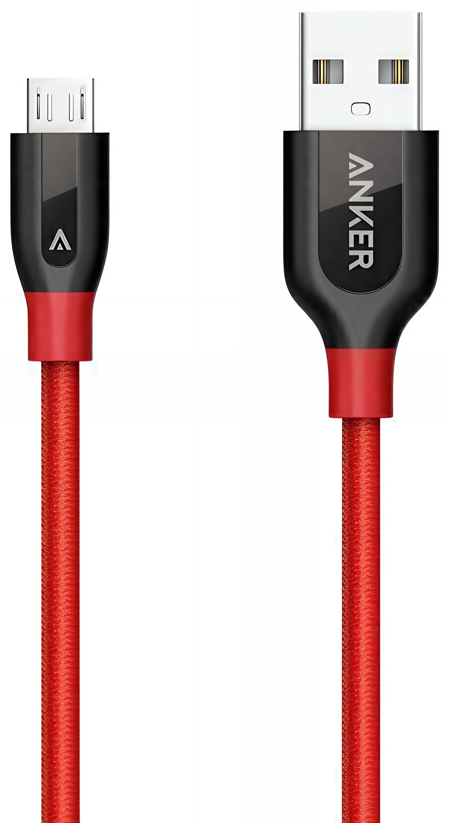 Cablu Date si Incarcare USB-A - microUSB Anker PowerLine+, 18W, 0.91m, Rosu A8142G91