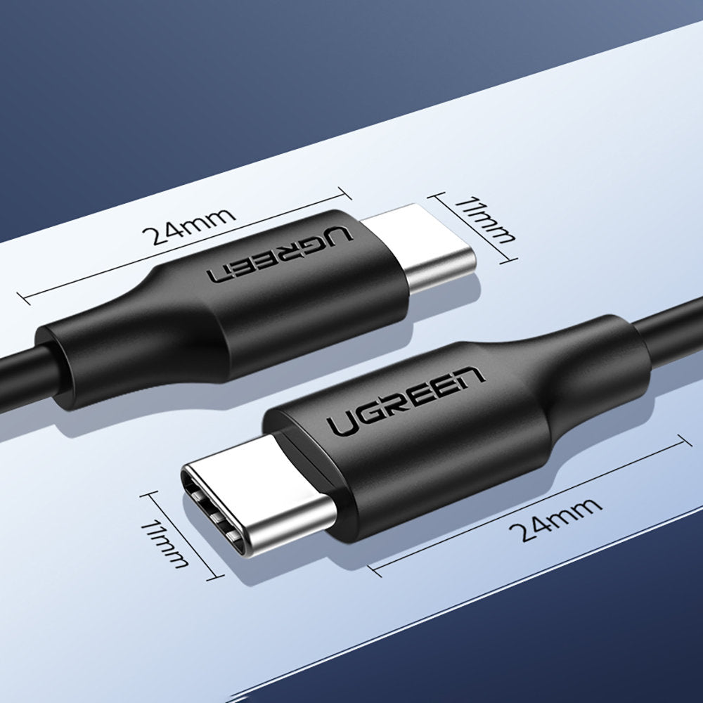Cablu Date si Incarcare USB-C - USB-C UGREEN US286, 60W, 1m, Negru
