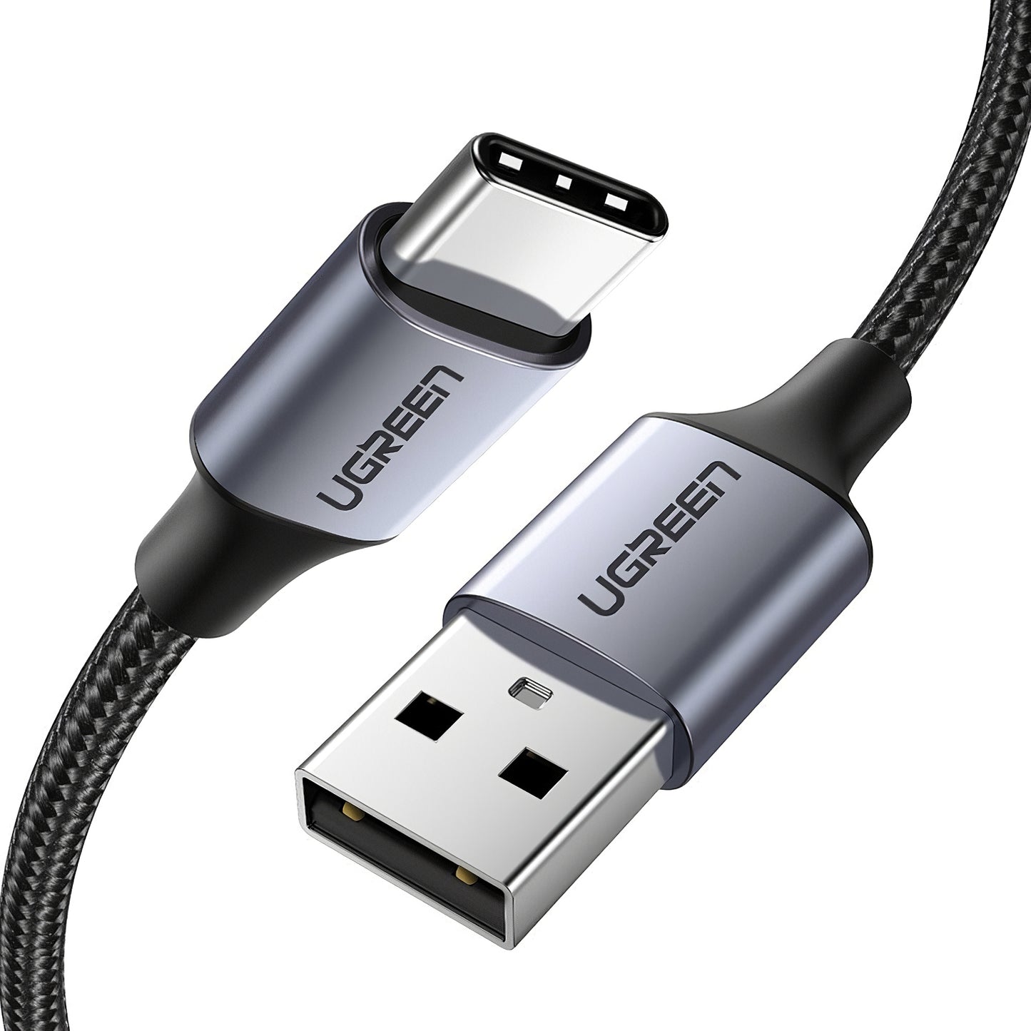 Cablu Date si Incarcare USB-A - USB-C UGREEN US288, 18W, 1m, Negru