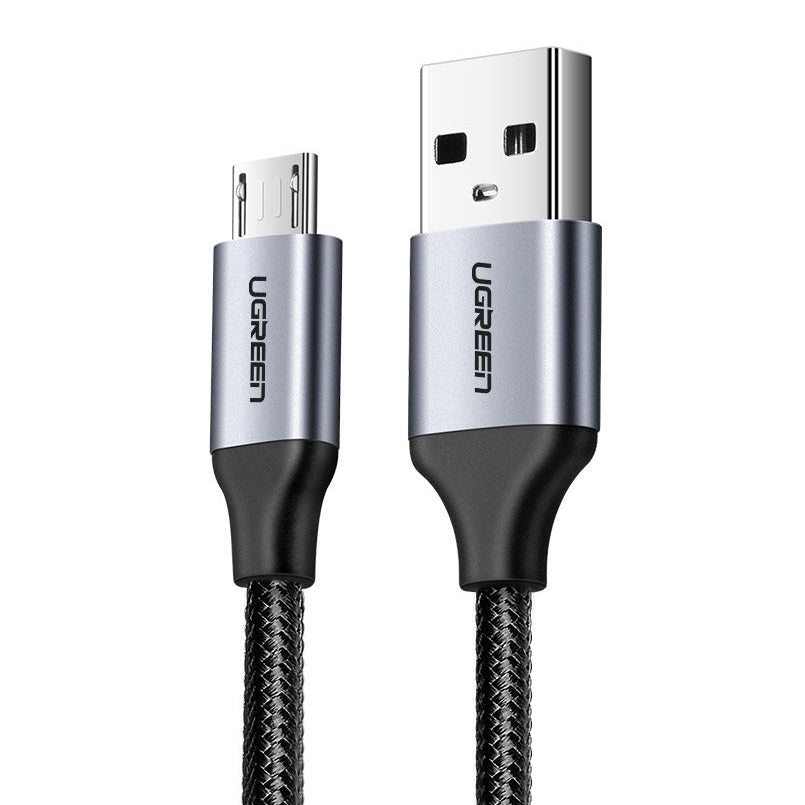 Cablu Date si Incarcare USB-A - microUSB UGREEN US290, 18W, 2m, Negru