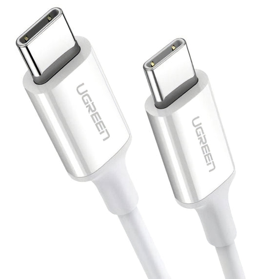 Cablu Date si Incarcare USB-C - USB-C UGREEN US264, 60W, 2m, Alb
