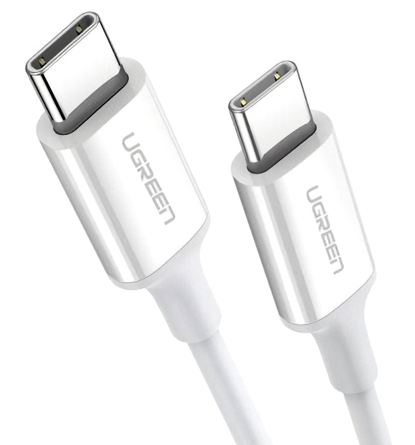 Cablu Date si Incarcare USB-C - USB-C UGREEN US264, 60W, 1m, Alb