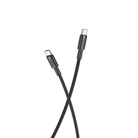 Cablu Date si Incarcare USB-C - USB-C XO Design NB-Q199, 100W, 1.5m, Negru