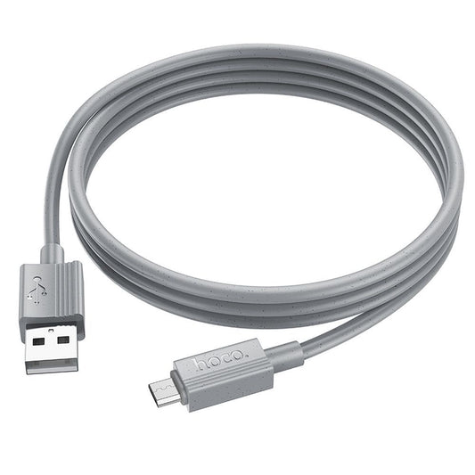 Cablu Date si Incarcare USB-A - microUSB HOCO X107, 18W, 1m, Gri