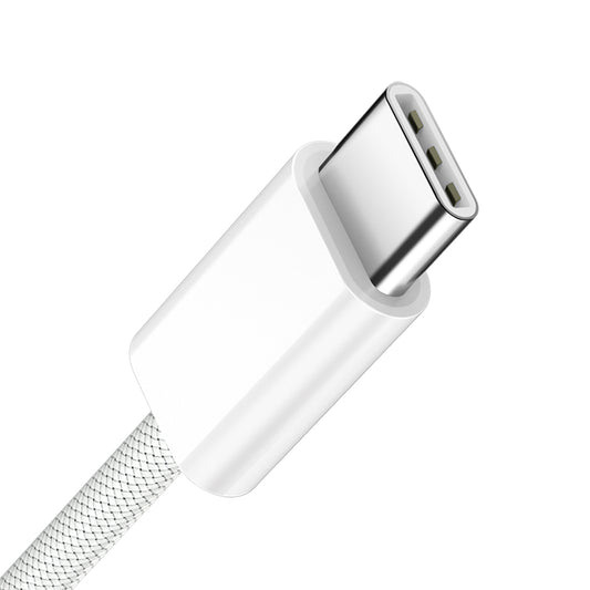 Cablu Date si Incarcare USB-C - USB-C BWOO BO-X284, 60W, 1m, Alb
