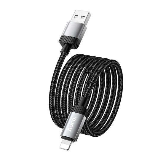 Cablu Date si Incarcare USB-A - Lightning HOCO X117, 18W, 1m, Negru