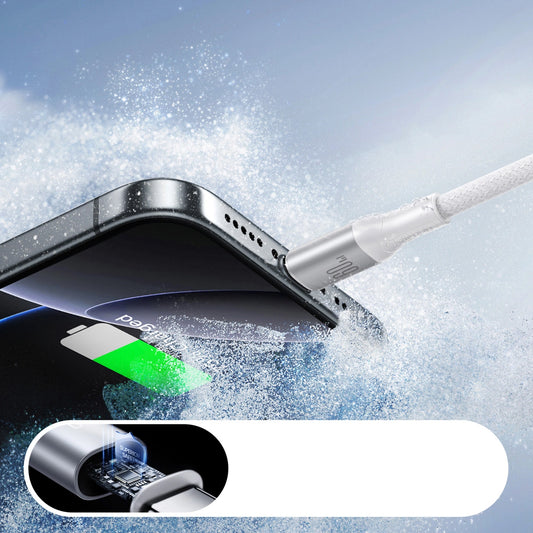 Cablu Date si Incarcare USB-C - USB-C Joyroom S-A28 Flash, 60W, 2m, Alb