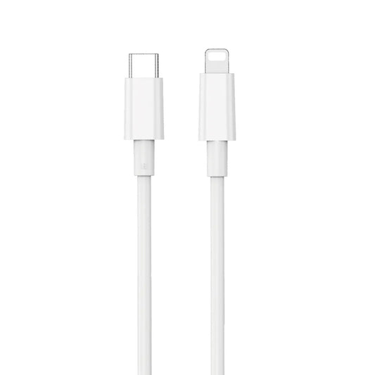 Cablu Date si Incarcare USB-C - Lightning WiWu Wi-C008, 30W, 1.2m, Alb