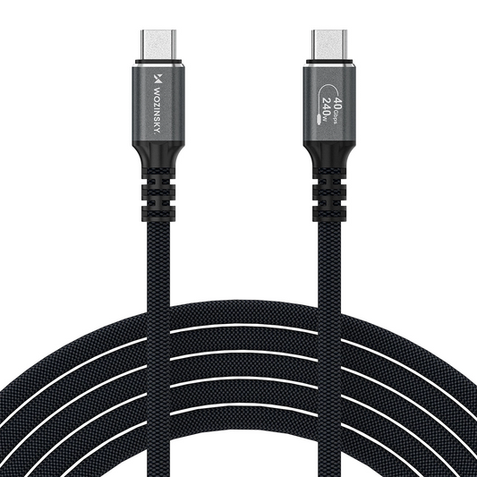 Cablu Date si Incarcare USB-C - USB-C WZK WPS-UY42S, 240W, 2m, Negru