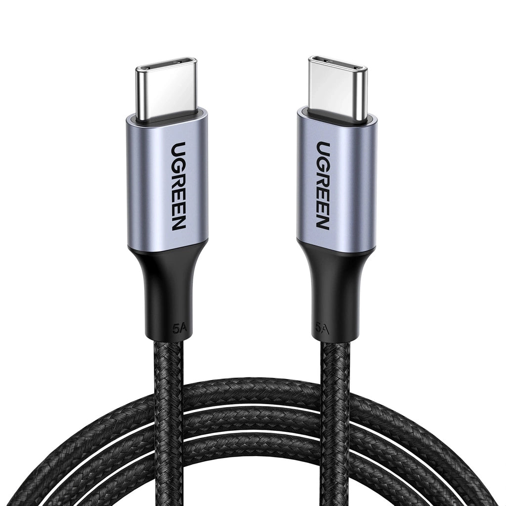 Cablu Date si Incarcare USB-C - USB-C UGREEN US316, 100W, 0.5m, Gri