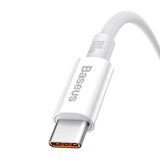 Cablu Date si Incarcare USB-A - USB-C Baseus Superior Series, 100W, 1m, Alb P10320102214-01