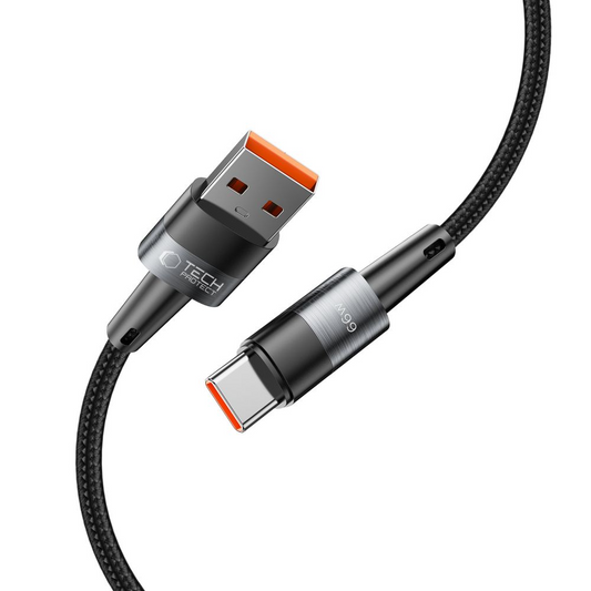 Cablu Date si Incarcare USB-A - USB-C Tech-Protect Ultraboost, 66W, 0.5m, Gri