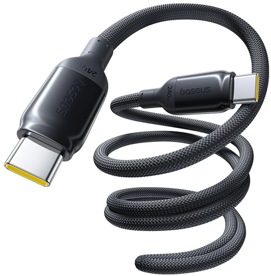 Cablu Date si Incarcare USB-C - USB-C Baseus PicoGo II, 240W, 2m, Negru E0423301