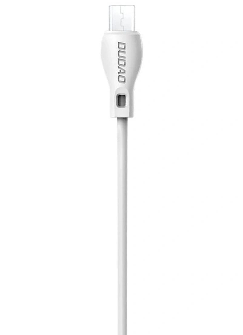 Cablu Date si Incarcare USB-A - microUSB Dudao L4M, 18W, 1m, Alb