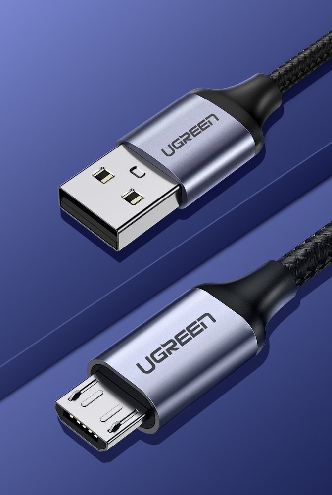 Cablu Date si Incarcare USB-A - microUSB UGREEN US290, 18W, 1.5m, Negru