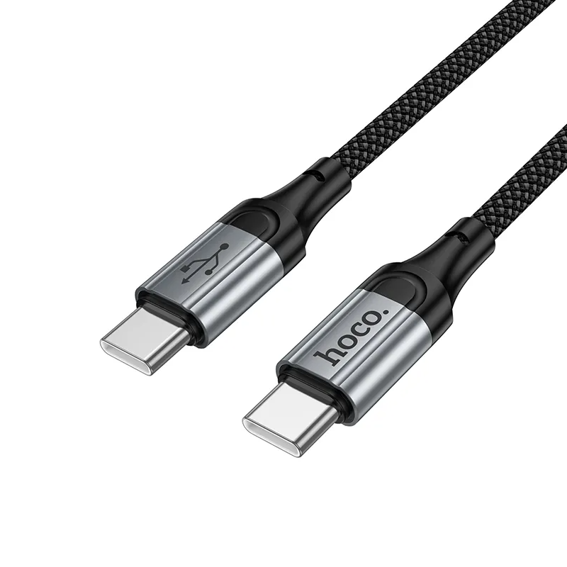 Cablu Date si Incarcare USB-C - USB-C HOCO X121, 60W, 1.5m, Negru