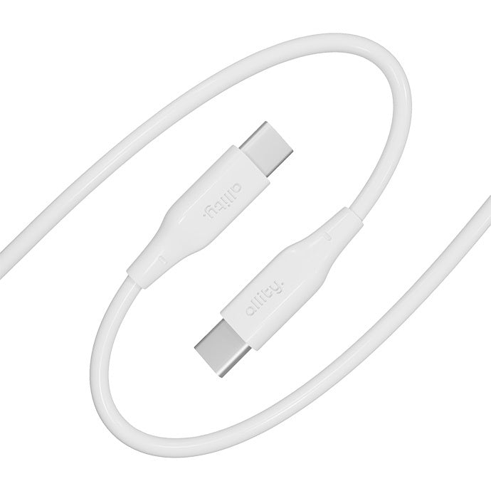 Cablu Date si Incarcare USB-C - USB-C Allity. AUC-02, 100W, 2m, Alb