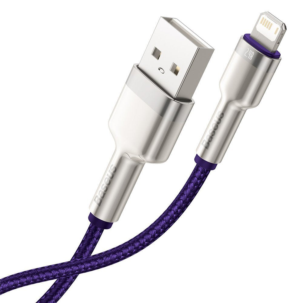 Baseus Cafule Metal USB-A auf Lightning Kabel 18W 1m | Lila