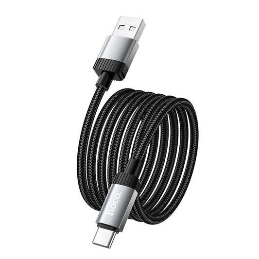 Cablu Date si Incarcare USB-A - USB-C HOCO X117, 60W, 1m, Negru