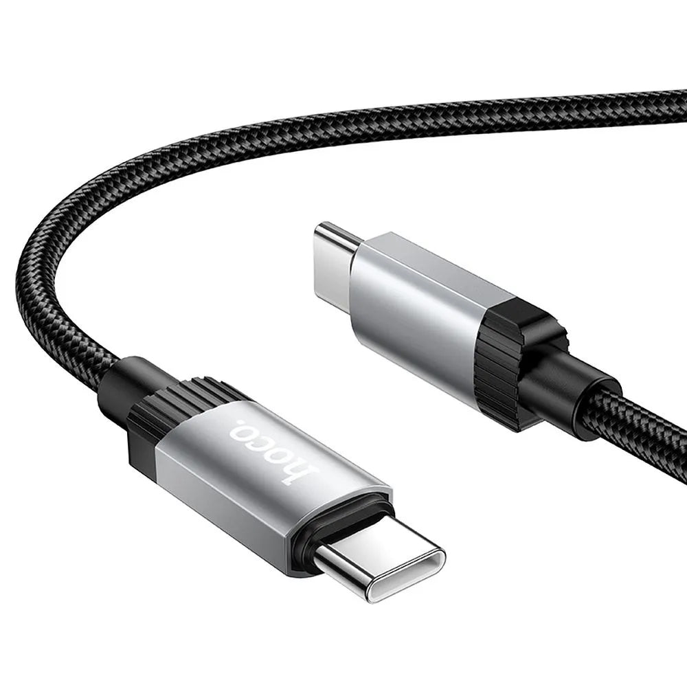 Cablu Date si Incarcare USB-C - USB-C HOCO X117, 60W, 1m, Negru