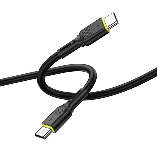 Cablu Date si Incarcare USB-C - USB-C WiWu Wi-C034, 60W, 1.2m, Negru