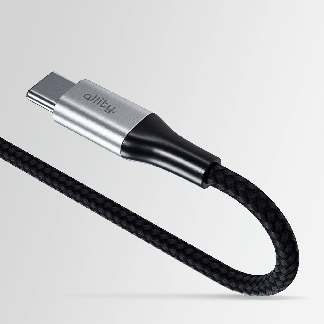 Cablu Date si Incarcare USB-C - USB-C Allity. AUC-01, 100W, 2m, Negru