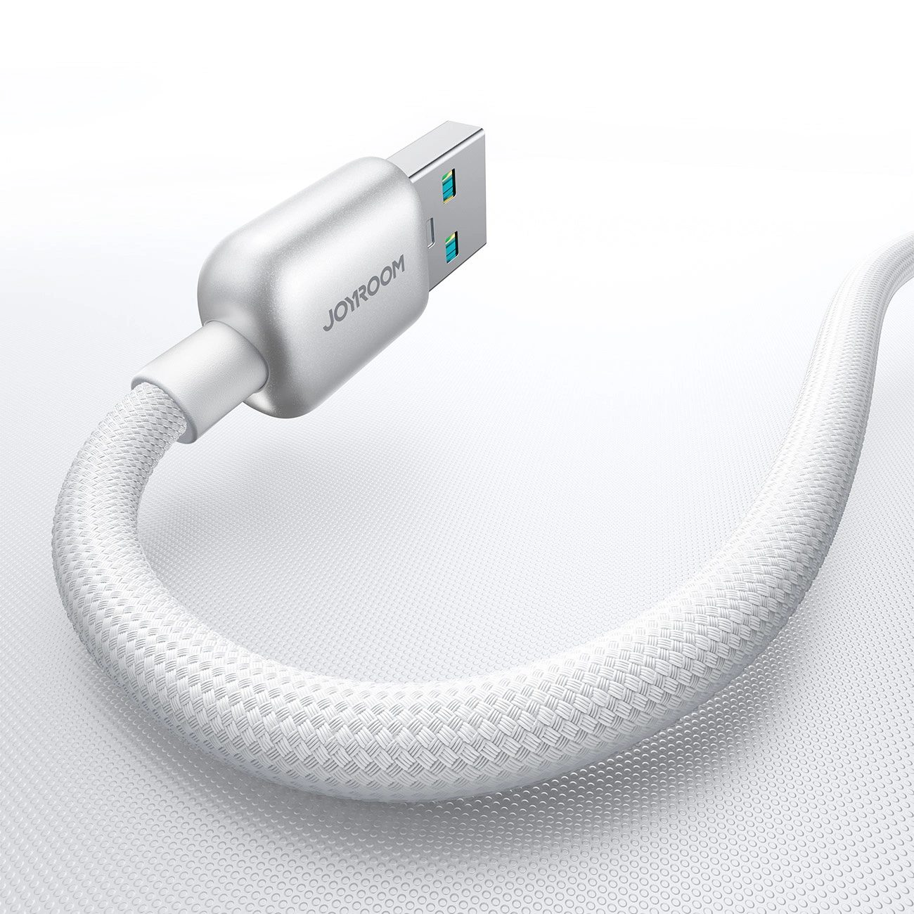 Cablu Date si Incarcare USB-A - USB-C Joyroom S-A55 StarFlight Display, 66W, 1.2m, Alb