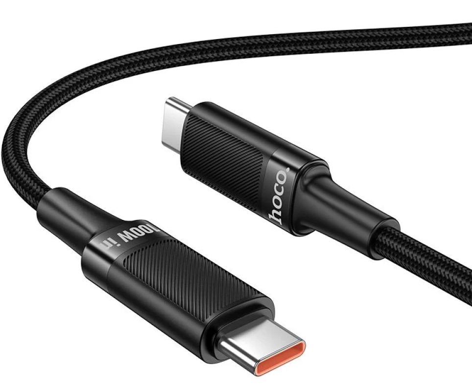 Cablu Date si Incarcare USB-C - USB-C HOCO U153 Extreme, 100W, 1.2m, Negru