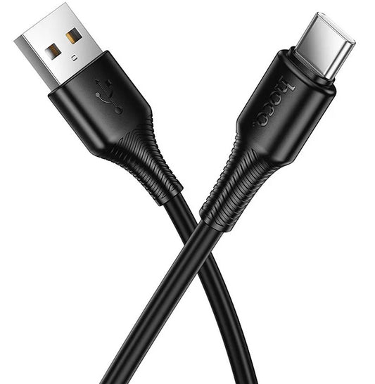 Cablu Date si Incarcare USB-A - USB-C HOCO X120, 60W, 1m, Negru