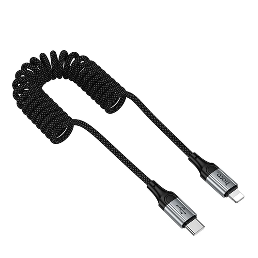 Cablu Date si Incarcare USB-C - Lightning HOCO X121, 27W, 1.5m, Negru